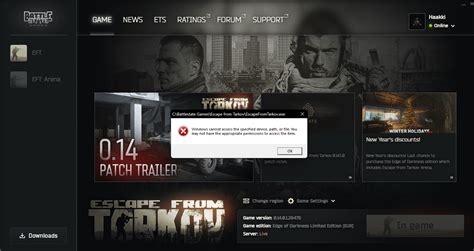 Can't launch .